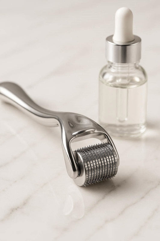IVIRA MicroGlow — 0.25mm Titanium Derma Roller for Collagen Boost & Skincare Absorption