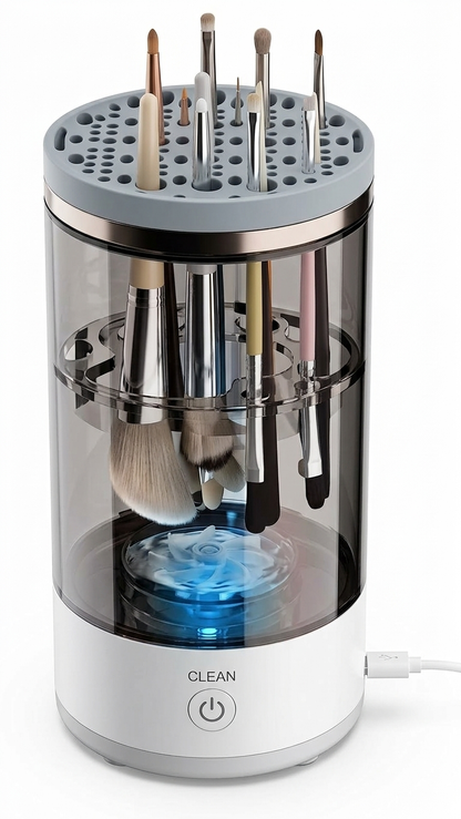 IVIRA BrushSpin — Electric Makeup Brush Washer & Fast Dryer, Clean in 30 Seconds