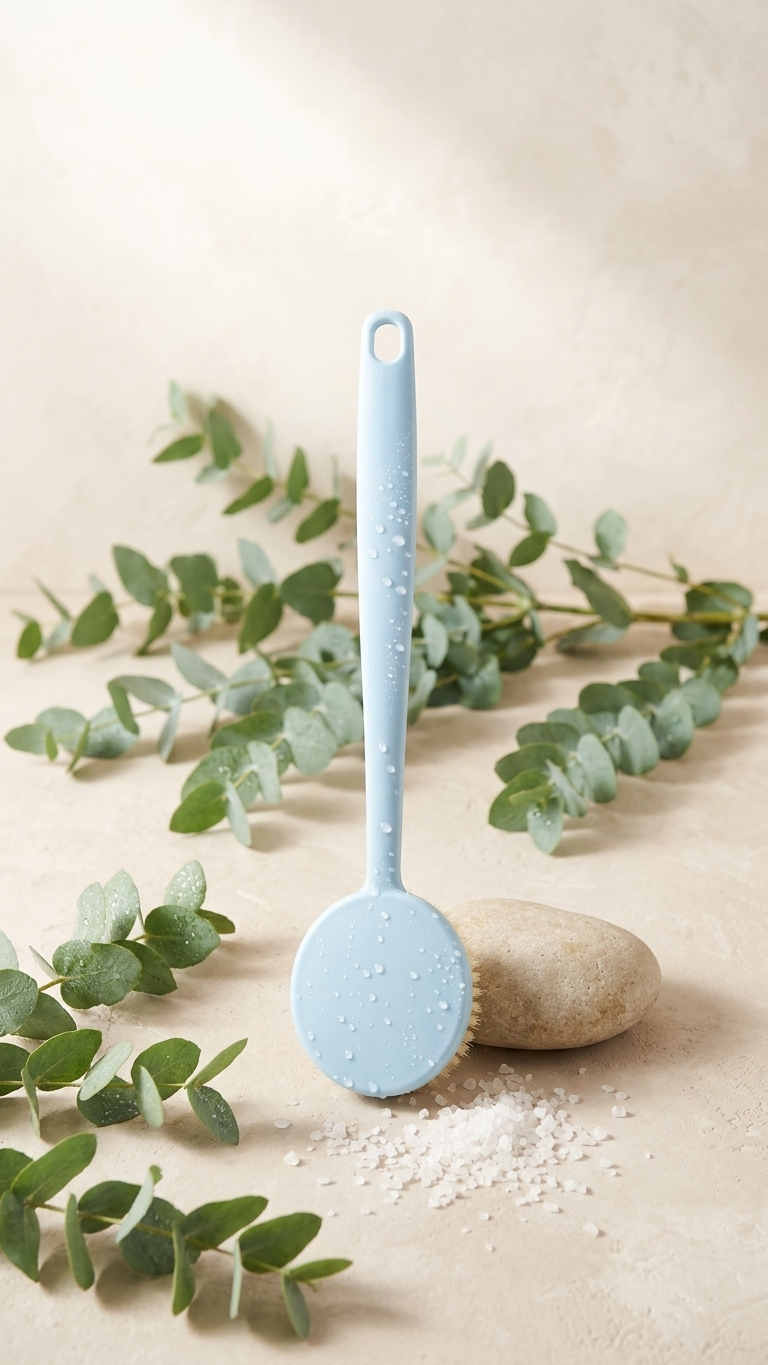 IVIRA SilkReach — 2-in-1 Long Handle Bath Scrubber for Effortless Body Care